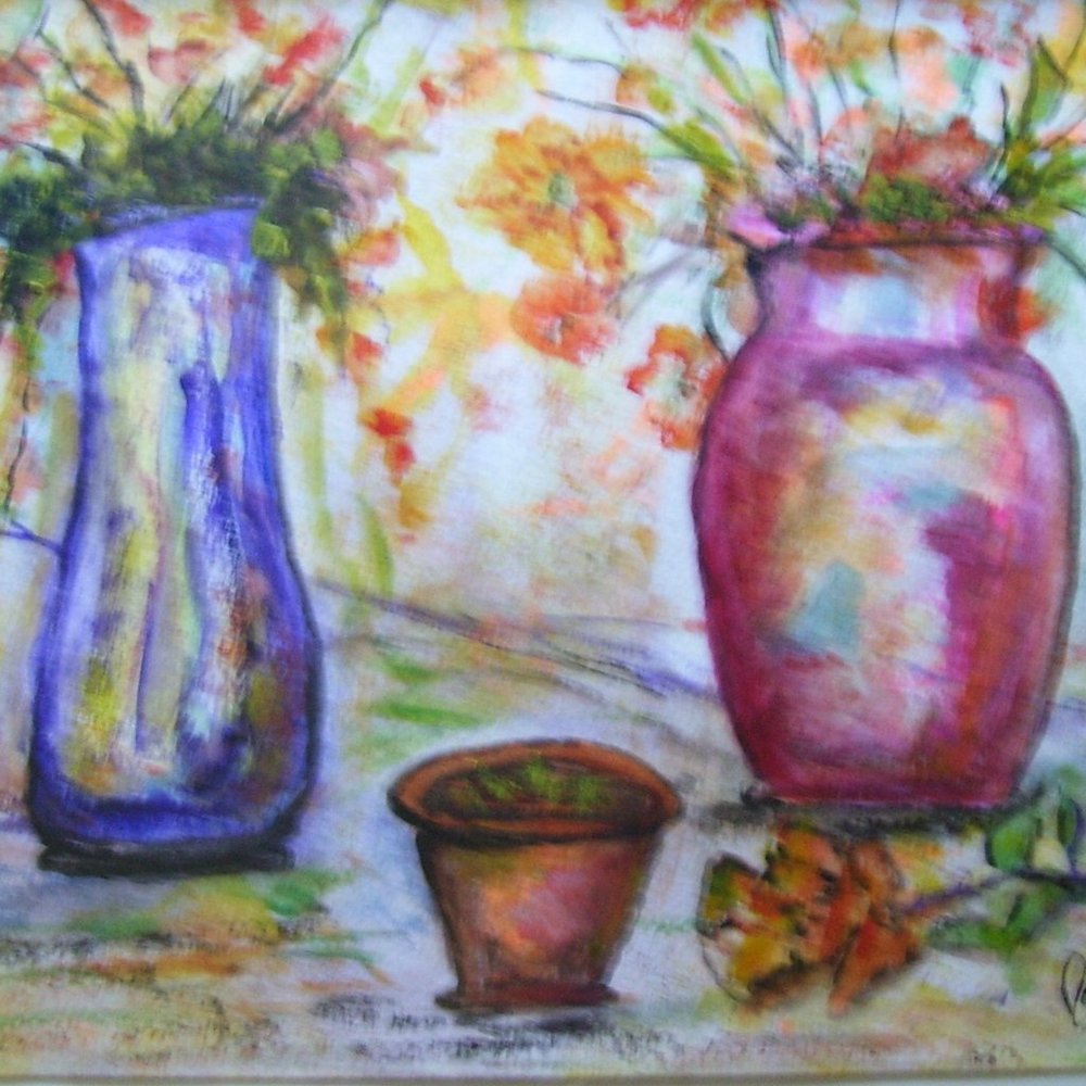 Certified VINTAGE 1987, ORIGINAL "JAPENESE FLORAL" approximately 9"X11.5 "